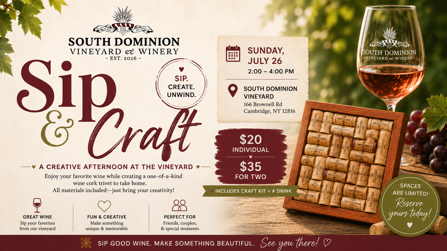 Sip & Craft: Wine Cork Trivet Workshop