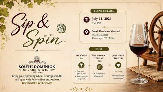Sip & Spin at South Dominion Vineyard